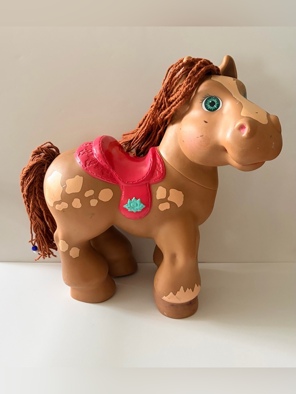 Cabbage Patch Kids Pony Toy Kids Brown Plastic Vintage 1992 Hasbro Western Horse